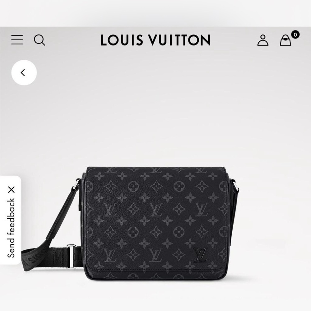 Louis Vuitton Dark Gray Monogram Messenger Bag